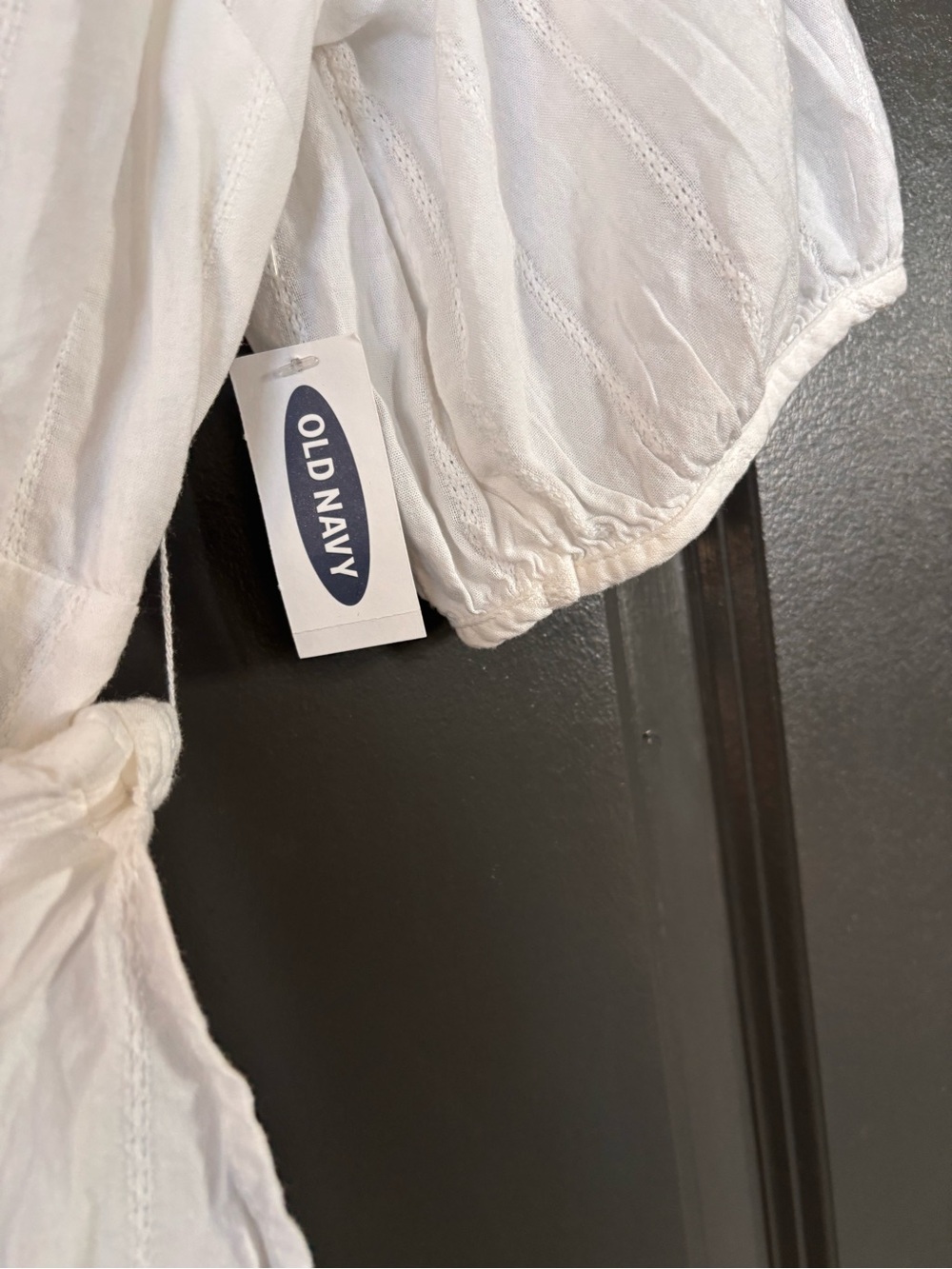 Old Navy Cream Wrap Peasant Blouse - Picture 4 of 5
